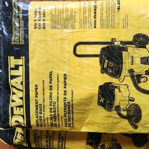 Dewalt replacement Filter Bags Model DWV9401                5 Bags Per Package